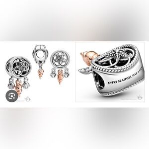 Pandora Shell Dreamcatcher Charm